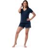 imageFruit of the Loom Womens Short Sleeve Tee and Short 2 Piece Sleep SetMidnight Blue