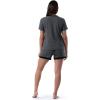 imageFruit of the Loom Womens Short Sleeve Tee and Short 2 Piece Sleep SetSoft Grey