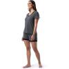 imageFruit of the Loom Womens Short Sleeve Tee and Short 2 Piece Sleep SetSoft Grey