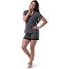 imageFruit of the Loom Womens Short Sleeve Tee and Short 2 Piece Sleep SetSoft Grey