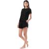 imageFruit of the Loom Womens BeyondSoft Sleep Tee and Shorts Set Black Large