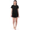 imageFruit of the Loom Womens BeyondSoft Sleep Tee and Shorts Set Black Large