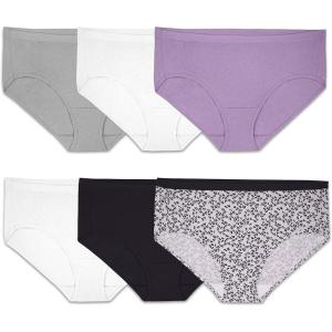 imageFruit of the Loom Womens Fit for Me Plus Size Underwear Designed to Fit Your CurvesHipster  Cotton  Assorted