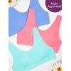imageFruit of the Loom Girls Seamless Stretch Sports BraCornflower BluePeach SorbetAruba Blue