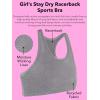 imageFruit of the Loom Girls Stay Dry Racerback Sports BraWhiteNeon Pink