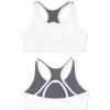 imageFruit of the Loom Girls Stay Dry Racerback Sports BraWhiteNeon Pink