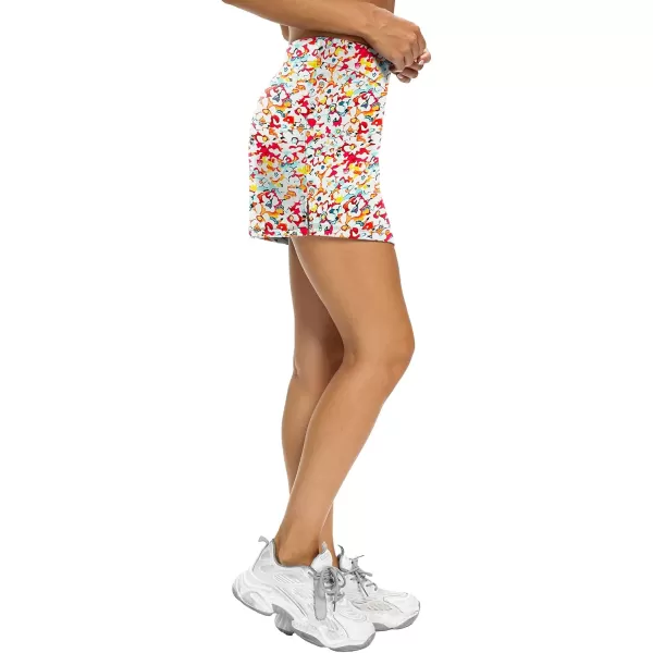 LouKeith Tennis Skirts for Women Golf Athletic Activewear Skorts Mini Summer Workout Running Shorts with PocketsPattern 6tiny Flowers