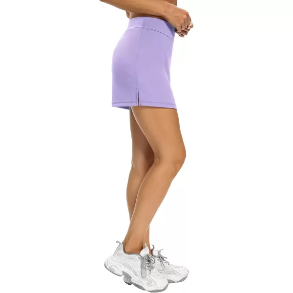 LouKeith Tennis Skirts for Women Golf Athletic Activewear Skorts Mini Summer Workout Running Shorts with PocketsPurple