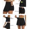 imageLouKeith Womens Tennis Skirt High Waisted Pleated Golf Skirts Mini Casual Workout Athletic Skorts with PocketsBlack