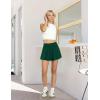 imageLouKeith Womens Tennis Skirt High Waisted Pleated Golf Skirts Mini Casual Workout Athletic Skorts with PocketsGreen