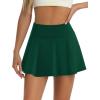 imageLouKeith Womens Tennis Skirt High Waisted Pleated Golf Skirts Mini Casual Workout Athletic Skorts with PocketsGreen