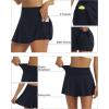 imageLouKeith Womens Tennis Skirt High Waisted Pleated Golf Skirts Mini Casual Workout Athletic Skorts with PocketsNavy