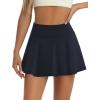 imageLouKeith Womens Tennis Skirt High Waisted Pleated Golf Skirts Mini Casual Workout Athletic Skorts with PocketsNavy