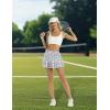 imageLouKeith Womens Tennis Skirt High Waisted Pleated Golf Skirts Mini Casual Workout Athletic Skorts with PocketsPattern 1boho Flowers