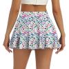 imageLouKeith Womens Tennis Skirt High Waisted Pleated Golf Skirts Mini Casual Workout Athletic Skorts with PocketsPattern 1boho Flowers