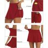 imageLouKeith Womens Tennis Skirt High Waisted Pleated Golf Skirts Mini Casual Workout Athletic Skorts with PocketsRed