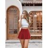 imageLouKeith Womens Tennis Skirt High Waisted Pleated Golf Skirts Mini Casual Workout Athletic Skorts with PocketsRed