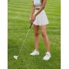 imageLouKeith Womens Tennis Skirt High Waisted Pleated Golf Skirts Mini Casual Workout Athletic Skorts with PocketsWhite