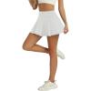 imageLouKeith Womens Tennis Skirt High Waisted Pleated Golf Skirts Mini Casual Workout Athletic Skorts with PocketsWhite