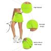 imageLouKeith Tennis Skirts for Women Golf Athletic Activewear Skorts Mini Summer Workout Running Shorts with PocketsFluorescent Green