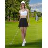 imageLouKeith Womens Tennis Skirt High Waisted Athletic Skorts Running Casual Pickle Ball Golf Skirts with PocketsBlack