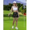 imageLouKeith Womens Tennis Skirt High Waisted Athletic Skorts Running Casual Pickle Ball Golf Skirts with PocketsCamo