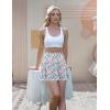 imageLouKeith Womens Tennis Skirt High Waisted Athletic Skorts Running Casual Pickle Ball Golf Skirts with PocketsPattern 1boho Flowers