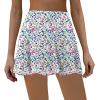 imageLouKeith Womens Tennis Skirt High Waisted Athletic Skorts Running Casual Pickle Ball Golf Skirts with PocketsPattern 1boho Flowers
