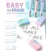 imageFour Candies 09mm Mechanical Pencil Set  6PCS Cute Pencils with 360PCS HB ampamp 2B Lead Refills 3PCS Pastel Erasers and 9PCS Eraser Refills Aesthetic School Supplies for Student Writing Drawing05 mm