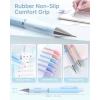 imageFour Candies 09mm Mechanical Pencil Set  6PCS Cute Pencils with 360PCS HB ampamp 2B Lead Refills 3PCS Pastel Erasers and 9PCS Eraser Refills Aesthetic School Supplies for Student Writing Drawing05 mm