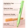 imageFour Candies Cute Pastel Highlighters 10 PCS Highlighters Assorted Colors Soft Chisel Tip Clear Ink View Aesthetic Highlighters Set for Organizing and Coloring
