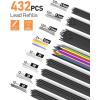 imageFour Candies 27PCS Art Mechanical Pencil Set with Case 4PCS Metal Drawing Pencil 03 05 07 09 mm ampamp 2PCS 2mm Lead Holder HB 2H 2B 4B Color with 552 Graphite Lead Refills for Drawing Sketching05mm07mm09mm20mm