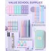 imageFour Candies 36PCS Aesthetic School Supplies Mechanical Pencil Set 05mm 07mm 09mm ampamp 20mm with 624 Lead Refills Back to School Supplies for Writing ampamp Drawing Ideal Stationary Set Gift BlueBlue