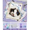 imageFour Candies 36PCS Aesthetic School Supplies Mechanical Pencil Set 05mm 07mm 09mm ampamp 20mm with 624 Lead Refills Back to School Supplies for Writing ampamp Drawing Ideal Stationary Set Gift BluePurple