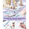 imageFour Candies 36PCS Aesthetic School Supplies Mechanical Pencil Set 05mm 07mm 09mm ampamp 20mm with 624 Lead Refills Back to School Supplies for Writing ampamp Drawing Ideal Stationary Set Gift BluePink