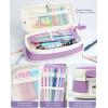 imageFour Candies 36PCS Aesthetic School Supplies Mechanical Pencil Set 05mm 07mm 09mm ampamp 20mm with 624 Lead Refills Back to School Supplies for Writing ampamp Drawing Ideal Stationary Set Gift BluePurple