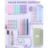 imageFour Candies 36PCS Aesthetic School Supplies Mechanical Pencil Set 05mm 07mm 09mm ampamp 20mm with 624 Lead Refills Back to School Supplies for Writing ampamp Drawing Ideal Stationary Set Gift BlueGreen