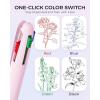 imageFour Candies Multicolor Pens 4in1 Colored Pen 9 Pack 10mm 4 Color Pens Quick Dry Nurse Pens Smooth Writing Colored Ink Pens Comfort Grip ampamp Macaron Office And School Supplies Gifts For Girl