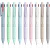imageFour Candies Multicolor Pens 4in1 Colored Pen 9 Pack 10mm 4 Color Pens Quick Dry Nurse Pens Smooth Writing Colored Ink Pens Comfort Grip ampamp Macaron Office And School Supplies Gifts For Girl