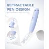 imageFour Candies 6MM Retractable Gradient Correction Tape Easy to Use TearResistant 4PCS Tape with 4 Extra Refills Pen Shaped Smooth ampamp Quick Drying for School Office SuppliesPurpleBlue