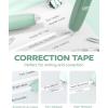 imageFour Candies 6MM Retractable Gradient Correction Tape Easy to Use TearResistant 4PCS Tape with 4 Extra Refills Pen Shaped Smooth ampamp Quick Drying for School Office SuppliesPurpleGreen
