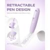imageFour Candies 6MM Retractable Gradient Correction Tape Easy to Use TearResistant 4PCS Tape with 4 Extra Refills Pen Shaped Smooth ampamp Quick Drying for School Office SuppliesPurplePurple