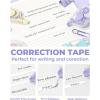 imageFour Candies White Correction Tape 394 Feet 12 Pack Easy to Use Applicator for Instant Corrections TearResistant Smooth ampamp QuickDrying Tape for Office ampamp School Supplies12