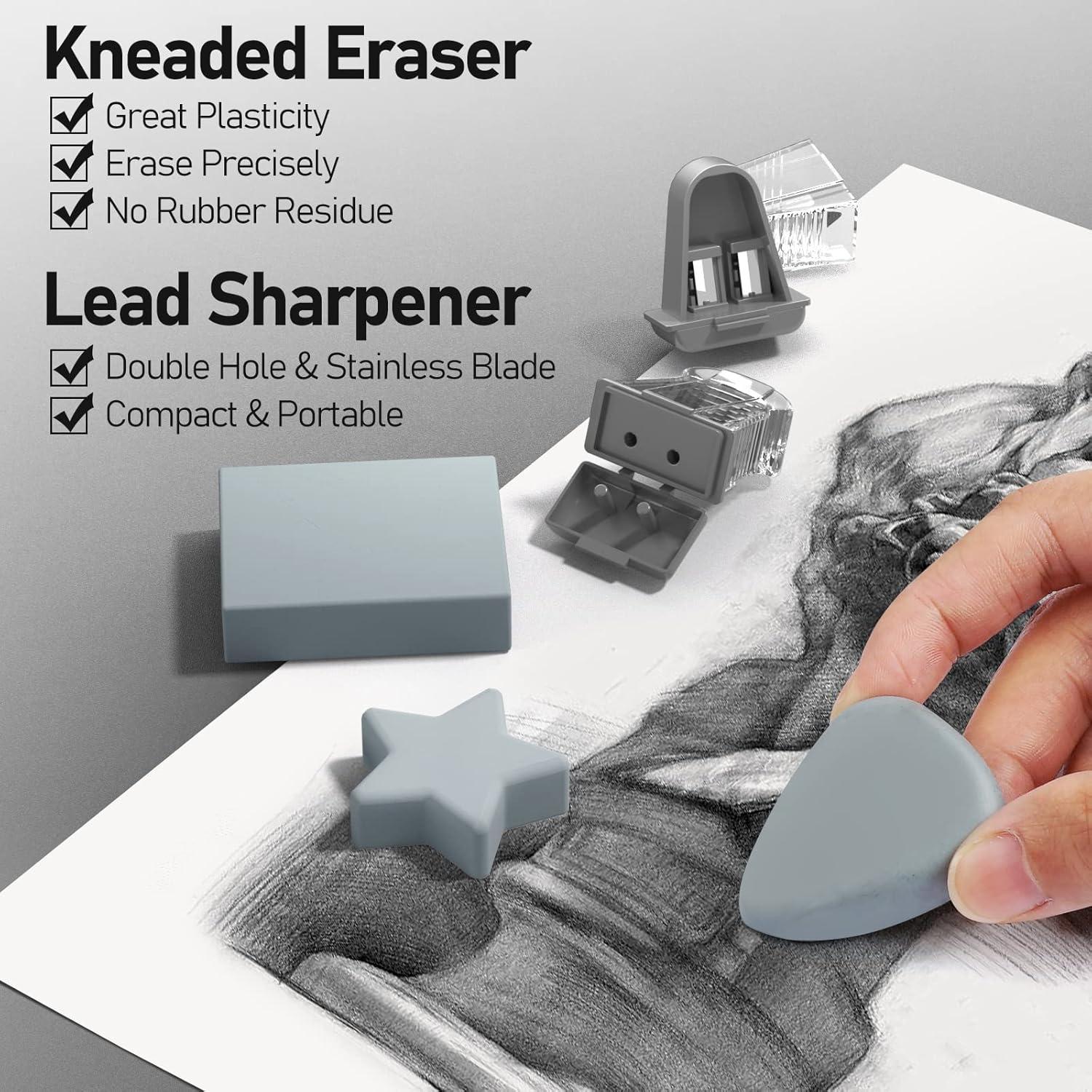 imageFour Candies 25PCS Art Mechanical Pencil Set with Case  3PCS 13mm Mechanical Pencil Set with Case Orange