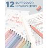 imageFour Candies 56 PCS Aesthetic School Supplies with Cute Pencil Case 6 Multicolor Pen 12 Pastel Highlighters 5 Gel Pens Black Ink 9 Mechanical Pencils for Student Stationary Set Preppy Stuff BlueBlue