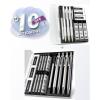 imageFour Candies Mechanical Pencil Set with Case  3PCS 05mm Clear Mechanical Pencils ampamp 180PCS HB Lead Refills 05mm Mechanical Pencil Set with Case  4PCS Metal Mechanical Pencils