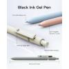 imageFour Candies Gel Pens 6 Pcs 05mm Quick Dry Black Ink Pen Fine Point Smooth Writing Unique Pen Office Home School Supplies Essentials Pretty Girl Cute Pens Gifts for WomenMorandi6 Pcs MorandiBlack Ink