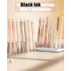 imageFour Candies 39 PCS Aesthetic School Supplies  12PCS Black Ink Pens with 2 Highlighter for School