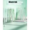 imageFour Candies 39 PCS Aesthetic School Supplies  12PCS Black Ink Pens with 2 Highlighter for School Note TakingWriting Students Stationary