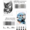 imageFour Candies 39 PCS Cute School Supplies with Pen Case for Girls  5 Black Ink Gel Pens 12 Pastel Highlighters 6 Aesthetic Mechanical Pencils Set for Stationary College Essentials CreamBlack